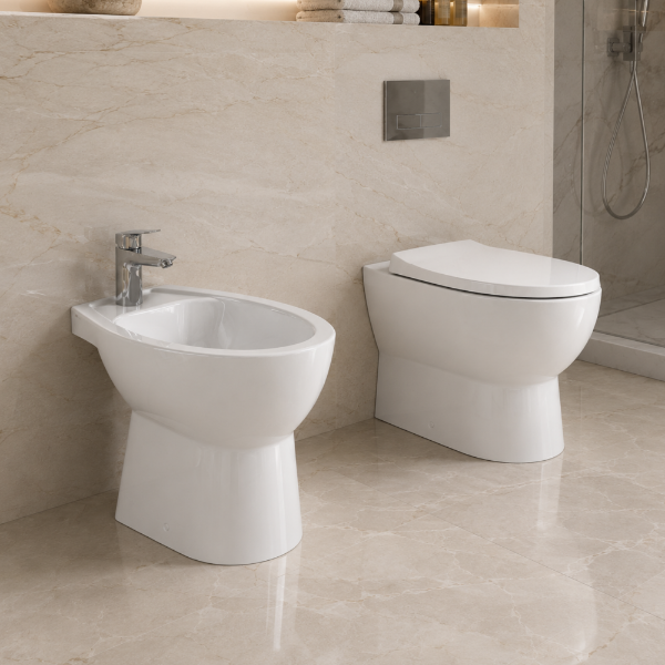 Picture of Alara bidet, ceramic, back to wall, white