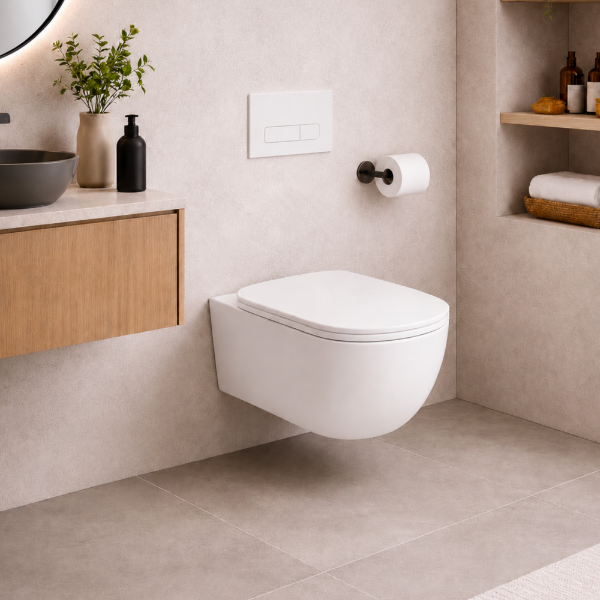 Picture of Era wc, ceramic, wall hung, talco, matte, 37x53cm