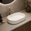 Picture of Shui comfort oval basin, ceramic, countertop, talco, matte, 60 cm