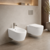 Picture of Smile bidet, ceramic, wall hung, talco, matte, 35x53 cm