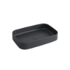 Picture of Shui comfort rectangular basin, ceramic, countertop, lavagna, matte, 60cm