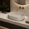 Picture of Shui comfort round basin, ceramic, countertop, avena, matte, 60 cm