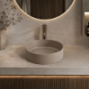 Picture of Shui comfort round basin, ceramic, countertop, arenaria, matte, 40cm