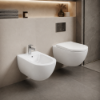 Picture of Enjoy bidet, ceramic, wall hung, white, glossy, 35x53cm