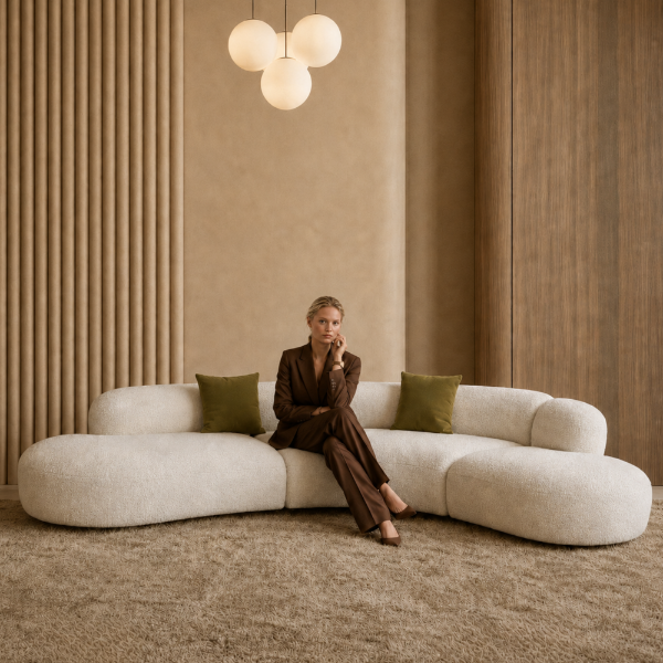 Picture of Sectional sofa 3 pcs, gema, white