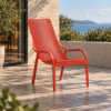 Fotografia e Karrige lounge, net, plastike, e kuqe, 61,5-90 cm.