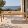 Fotografia e Tavoline ngrenie, mateo, teak natyral, 100x200x76.2cm.