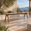 Fotografia e Tavoline ngrenie, kate, teak natyral, 100x340x70cm.