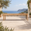 Fotografia e Tavoline ngrenie, rolfo, dru teak, natyral, 120x345x76cm .