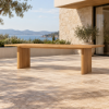 Fotografia e Tavoline ngrenie, jeko, teak natyral, 106x330x76.2cm.