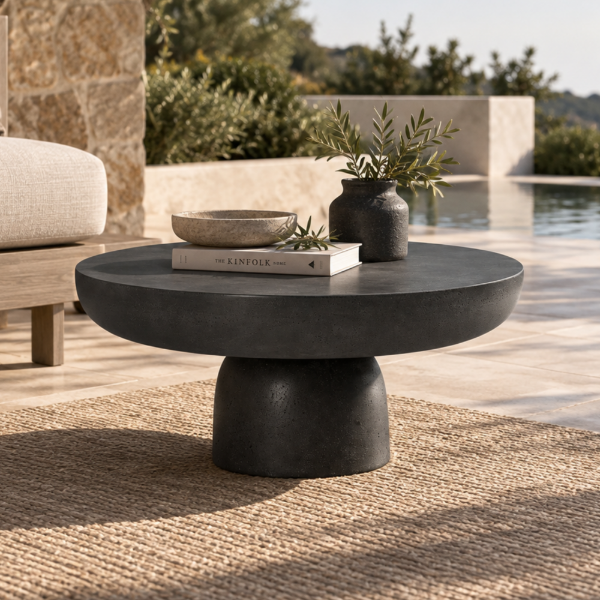 Fotografia e Tavoline mesi, allure, beton, anthracite, dia.70x35cm.