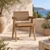 Fotografia e Karrige lounge, tribute, teak natural, kafe, 56x53.5x79cm.